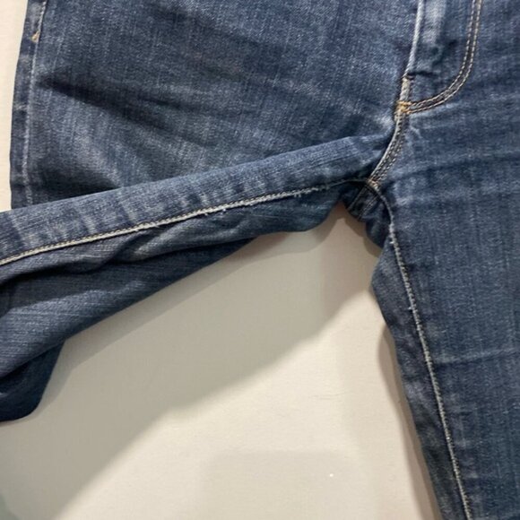 7 For All Mankind Blue Straight Leg Mid Rise Jeans 27/ 33 tall​​​ - Picture 5 of 14